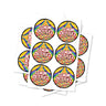 Lemon Zkittlez Circular Stickers - 2.5cm