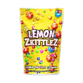 Lemon Zkittlez Mylar Pouches Pre-Labeled