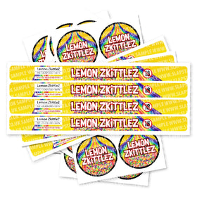 Lemon Zkittlez Pressitin Strain Labels