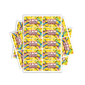 Étiquettes rectangulaires/pré-enroulées Lemon Zkittlez