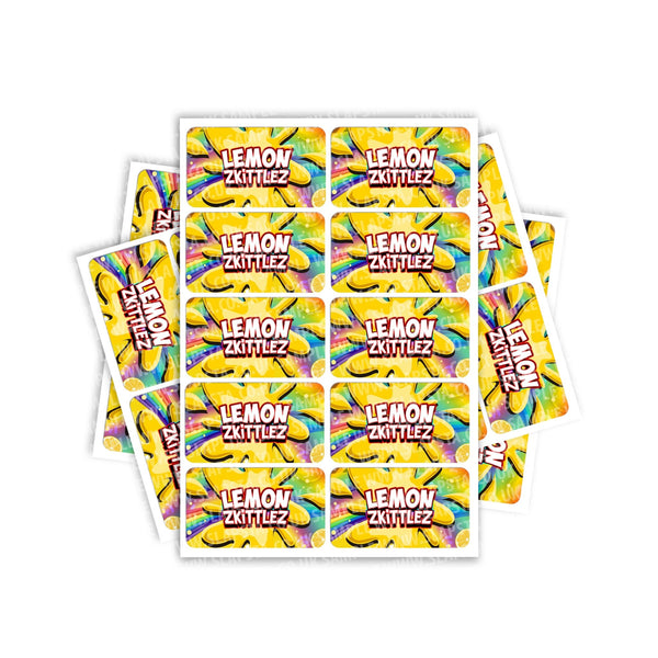 Lemon Zkittlez Rectangle / Pre-Roll Labels - SLAPSTA