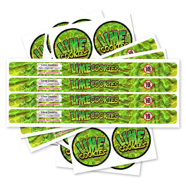 Lime Cookies Pre - Labeled 3.5g Self - Seal Tins - 60pcs