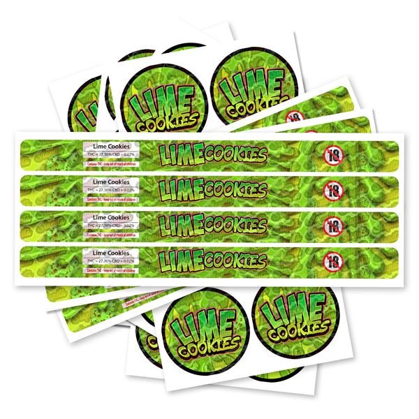 Lime Cookies Pre-Labeled 3.5g Self-Seal Tins - SLAPSTA