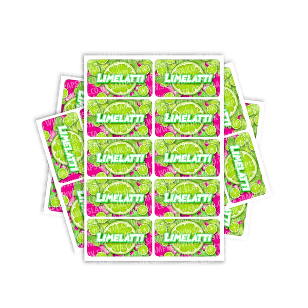 Limelatti Rectangle / Pre-Roll Labels - SLAPSTA