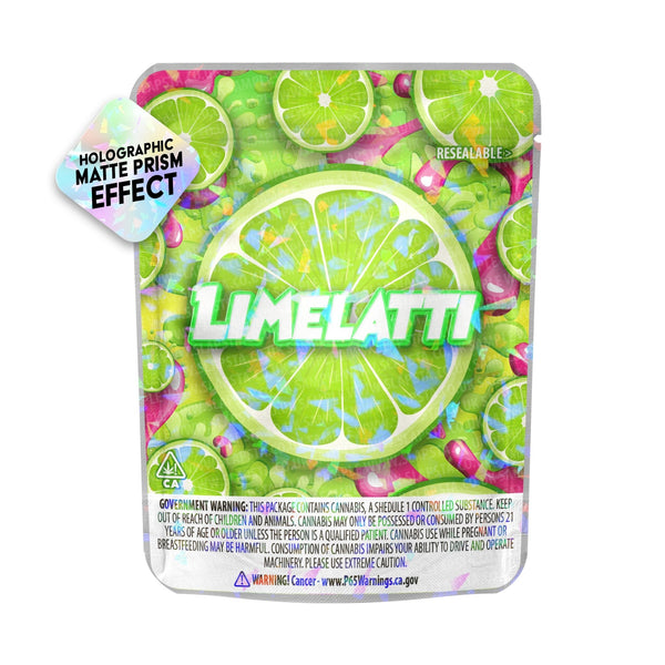 Limelatti SFX Mylar Pouches Pre-Labeled - SLAPSTA