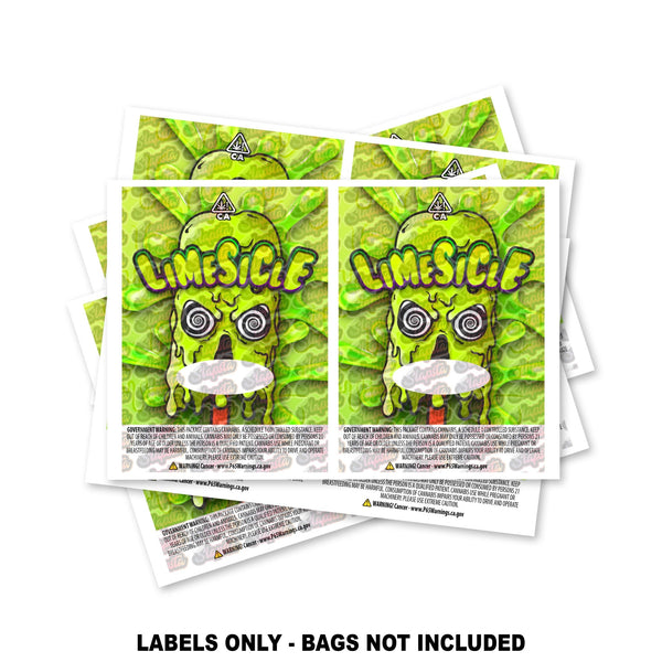 Limesicle Mylar Bag Labels ONLY - SLAPSTA