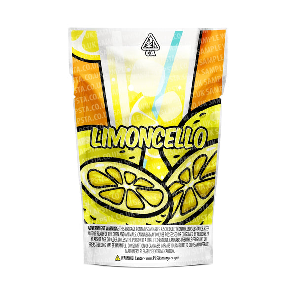 Limonchello Mylar Pouches Pre-Labeled - SLAPSTA