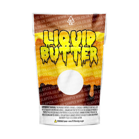 Liquid Butter Mylar Pouches Pre-Labeled