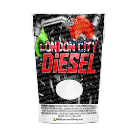 London City Diesel Mylar Pouches Pre-Labeled