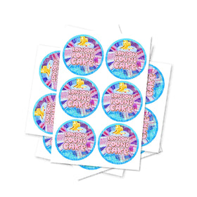 London Pound Cake Circular Stickers