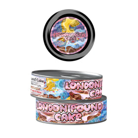 London Pound Cake Pre-Labeled 3.5g Self-Seal Tins