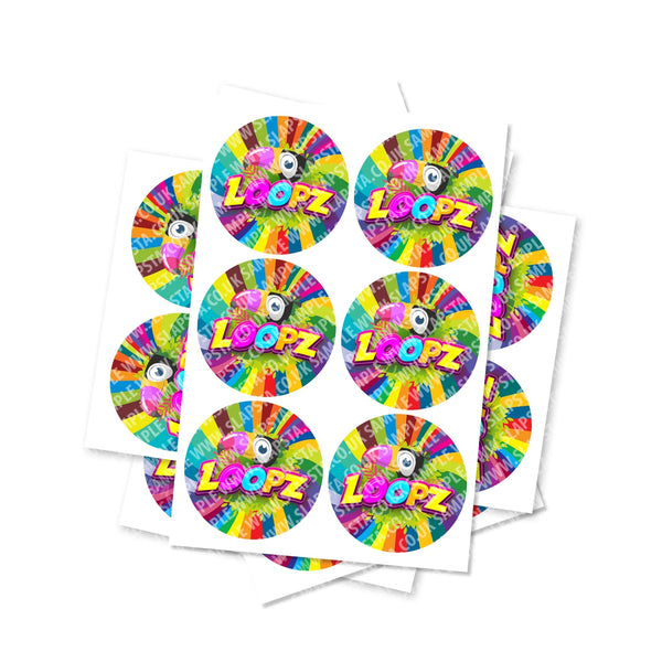 Loopz Circular Stickers - SLAPSTA