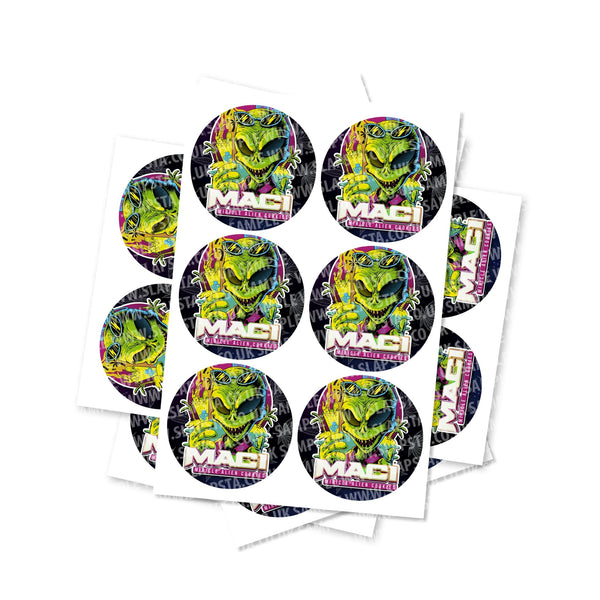 Mac 1 Circular Stickers - SLAPSTA