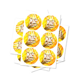 Mac N Cheese Circular Stickers
