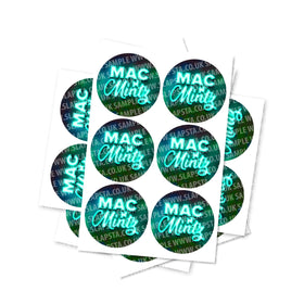 Autocollants circulaires Mac N Mints