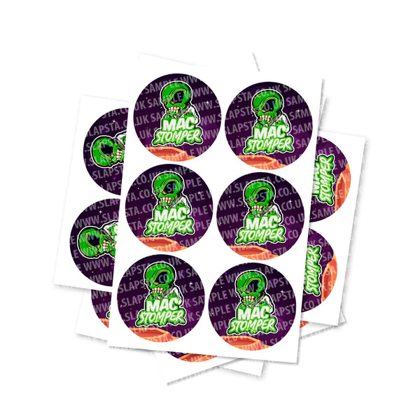 Mac Stomper Circular Stickers - SLAPSTA