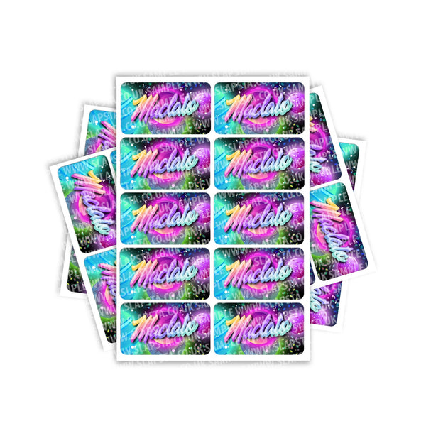 Maclato Rectangle / Pre-Roll Labels - SLAPSTA