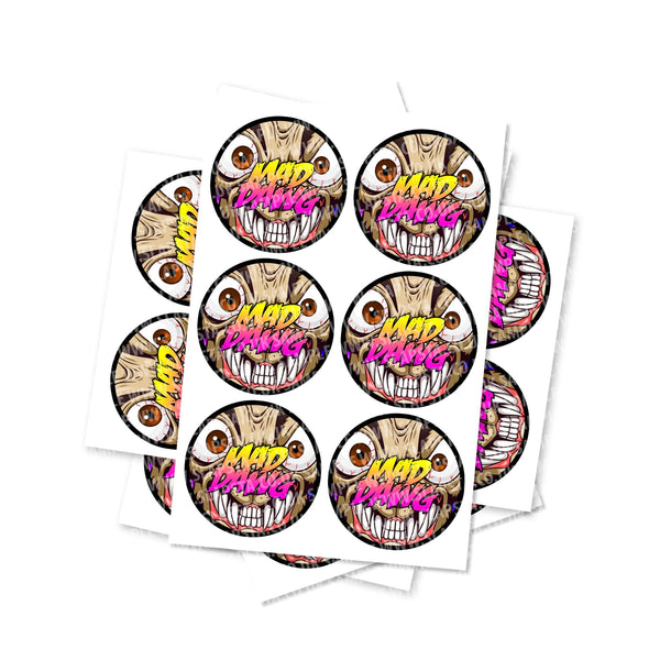 Mad Dawg Circular Stickers - SLAPSTA