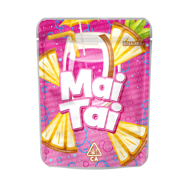 Mai Tai Mylar Pouches Pre-Labeled - SLAPSTA