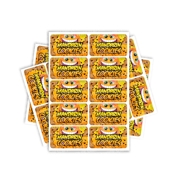 Mandarin Cookies Rectangle / Pre-Roll Labels - SLAPSTA