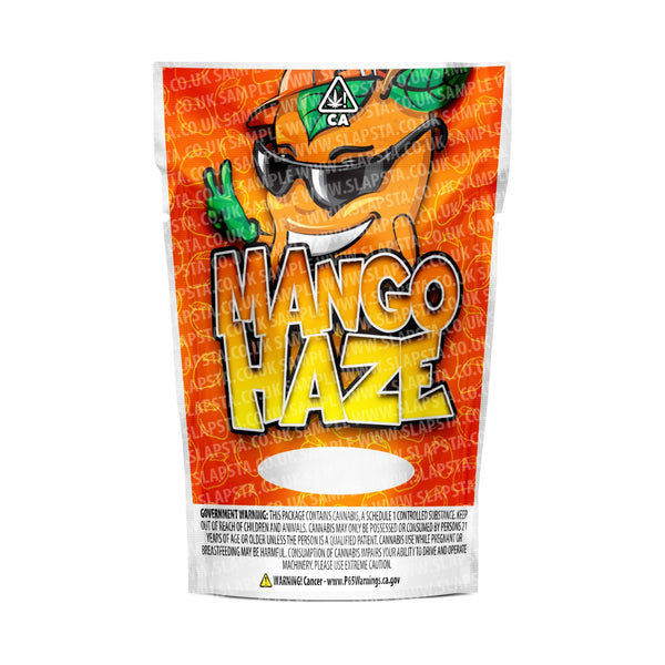 Mango Haze Mylar Pouches Pre-Labeled - 3.5g (1/8oz) / No / 16pcs