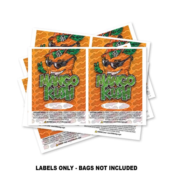 Mango Kush Mylar Bag Labels ONLY - SLAPSTA
