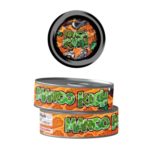 Mango Kush Pre-Labeled 3.5g Self-Seal Tins - SLAPSTA