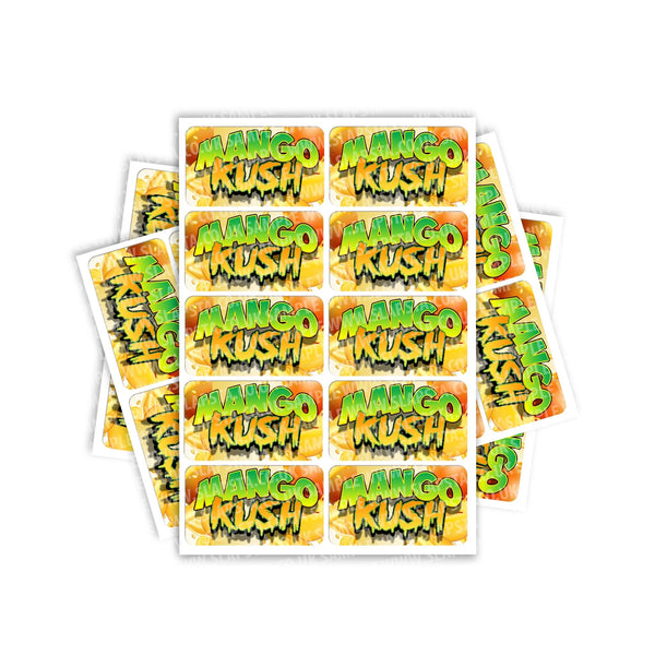 Mango Kush Rectangle / Pre-Roll Labels - SLAPSTA