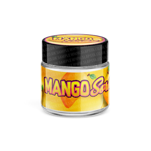 Mango Sorbet Glass Jars Pre-Labeled - SLAPSTA