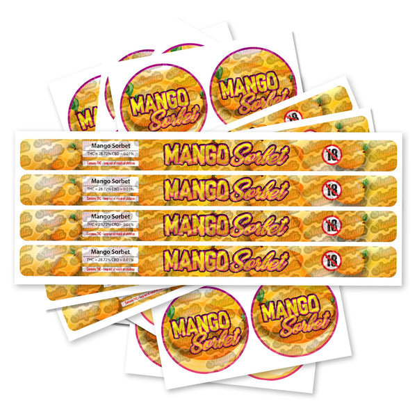 Mango Sorbet Pre-Labeled 3.5g Self-Seal Tins - SLAPSTA