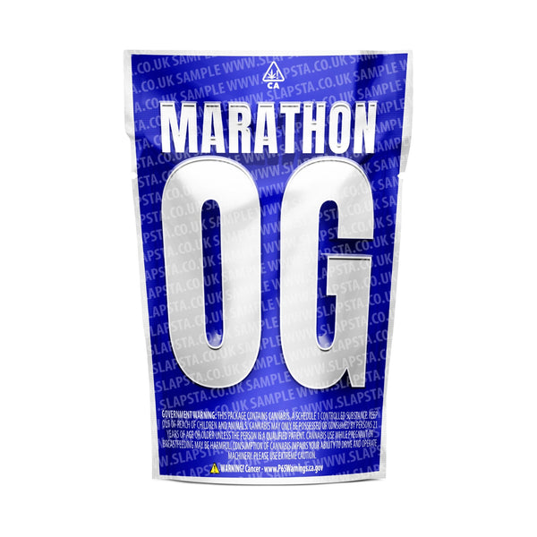 Marathon OG Mylar Pouches Pre-Labeled - SLAPSTA