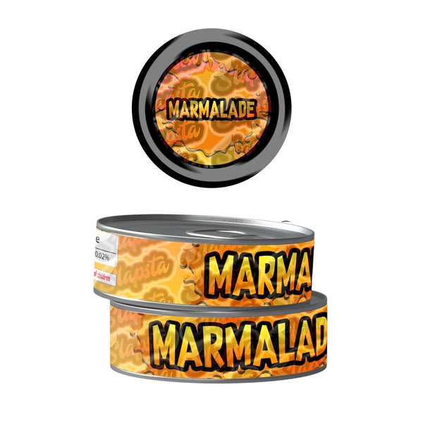 Marmalade Pre-Labeled 3.5g Self-Seal Tins - SLAPSTA