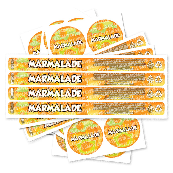 Marmalade Pressitin Strain Labels - SLAPSTA