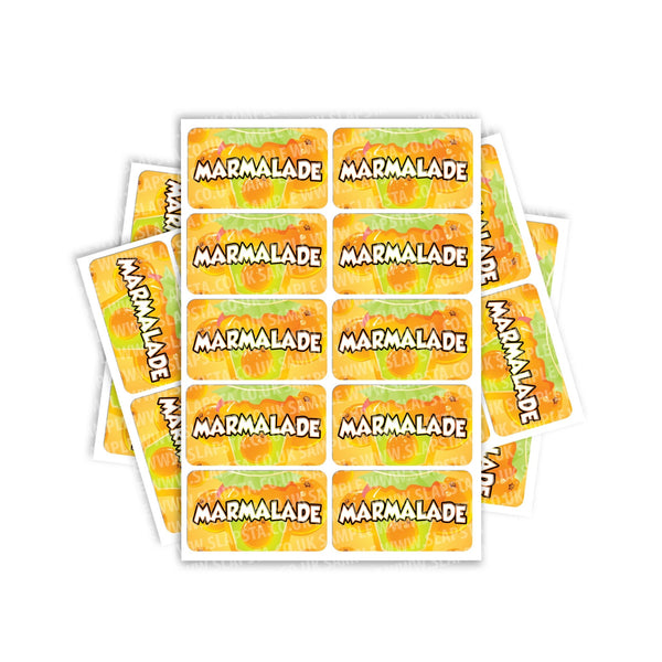 Marmalade Rectangle / Pre-Roll Labels - SLAPSTA