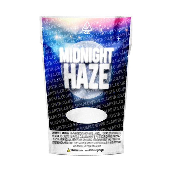 Midnight Haze Mylar Pouches Pre-Labeled - SLAPSTA