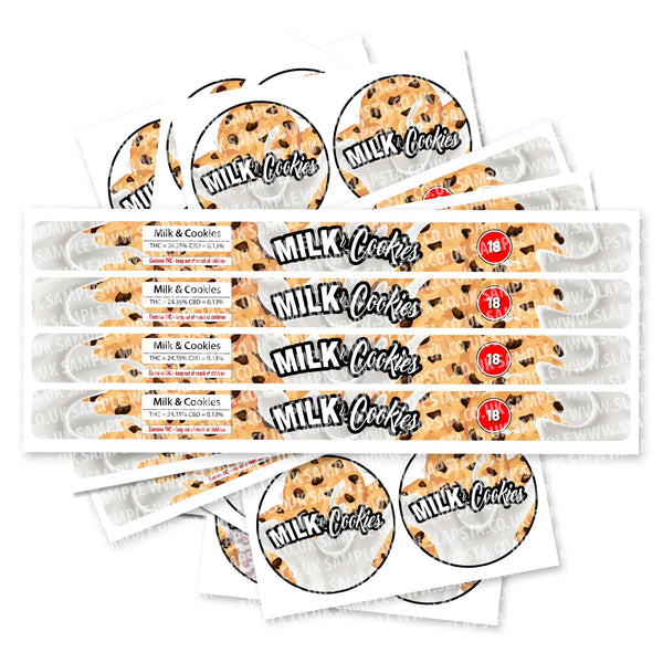 Milk And Cookies Pressitin Strain Labels - SLAPSTA