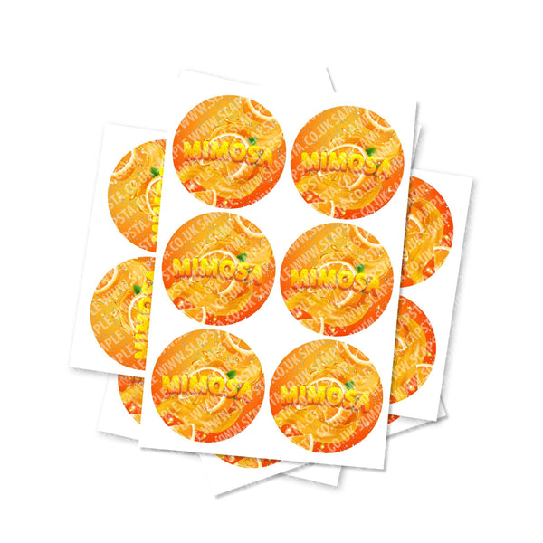 Mimosa Circular Stickers - SLAPSTA