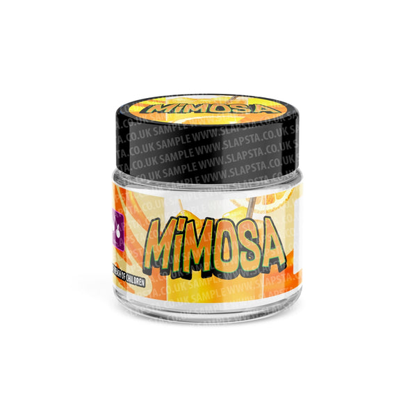 Mimosa Glass Jars Pre-Labeled - SLAPSTA