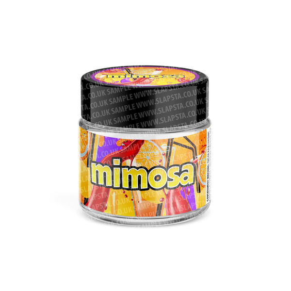 Mimosa Glass Jars Pre-Labeled - SLAPSTA