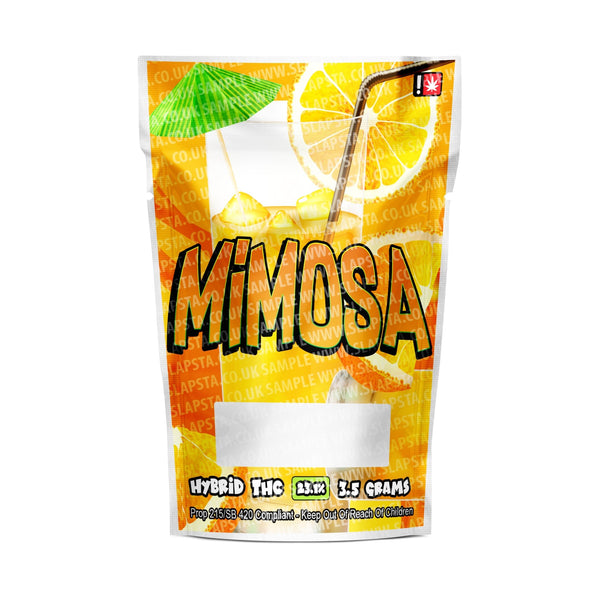 Mimosa Mylar Pouches Pre-Labeled - SLAPSTA