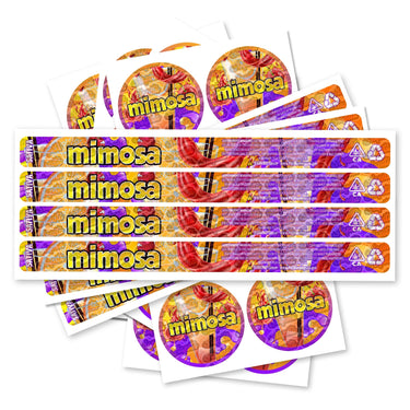 Mimosa Pre - Labeled 3.5g Self - Seal Tins - 60pcs