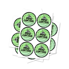 Mind Control Circular Stickers