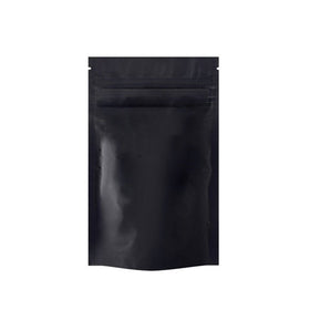 Mini Eighth Ounce (2g-3.5g) Single Seal Mylar Bags Black / Black