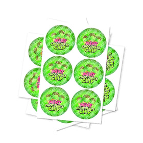 Mint Chocolate Chip Circular Stickers