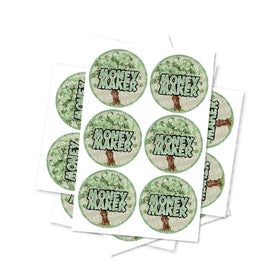 Money Maker Circular Stickers