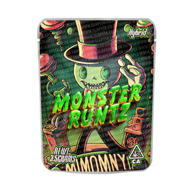 Monster Runtz Mylar Pouches Pre-Labeled
