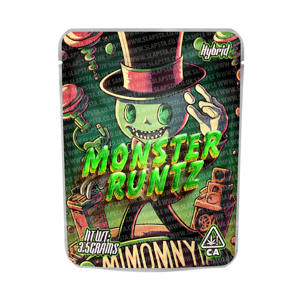 Monster Runtz Mylar Pouches Pre-Labeled - SLAPSTA