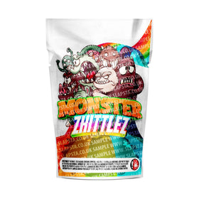 Pochettes Mylar Monster Zkittlez pré-étiquetées