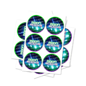 Moon Rocks Circular Stickers