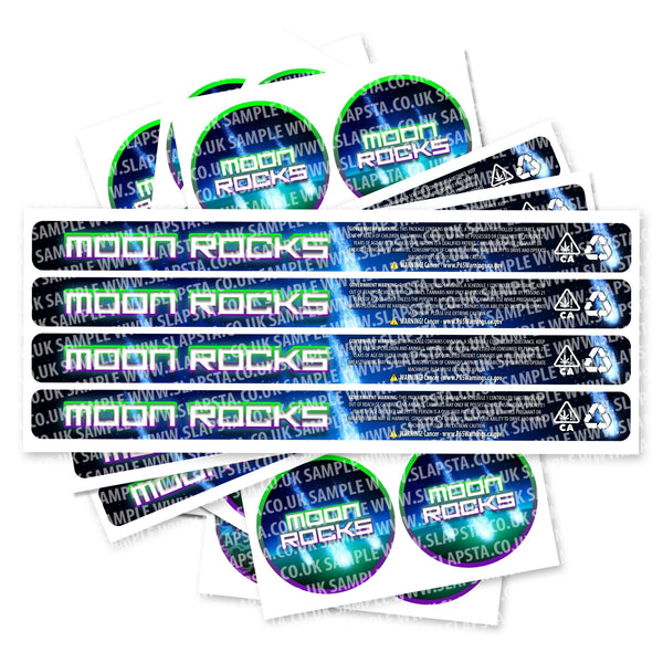 Moon Rocks Pressitin Strain Labels - SLAPSTA